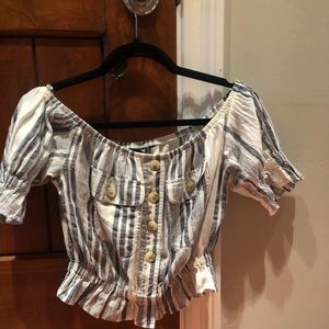 A off the shoulder top